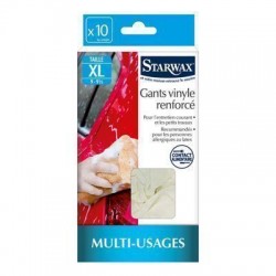 Gants vinyle renforcé  XL X10